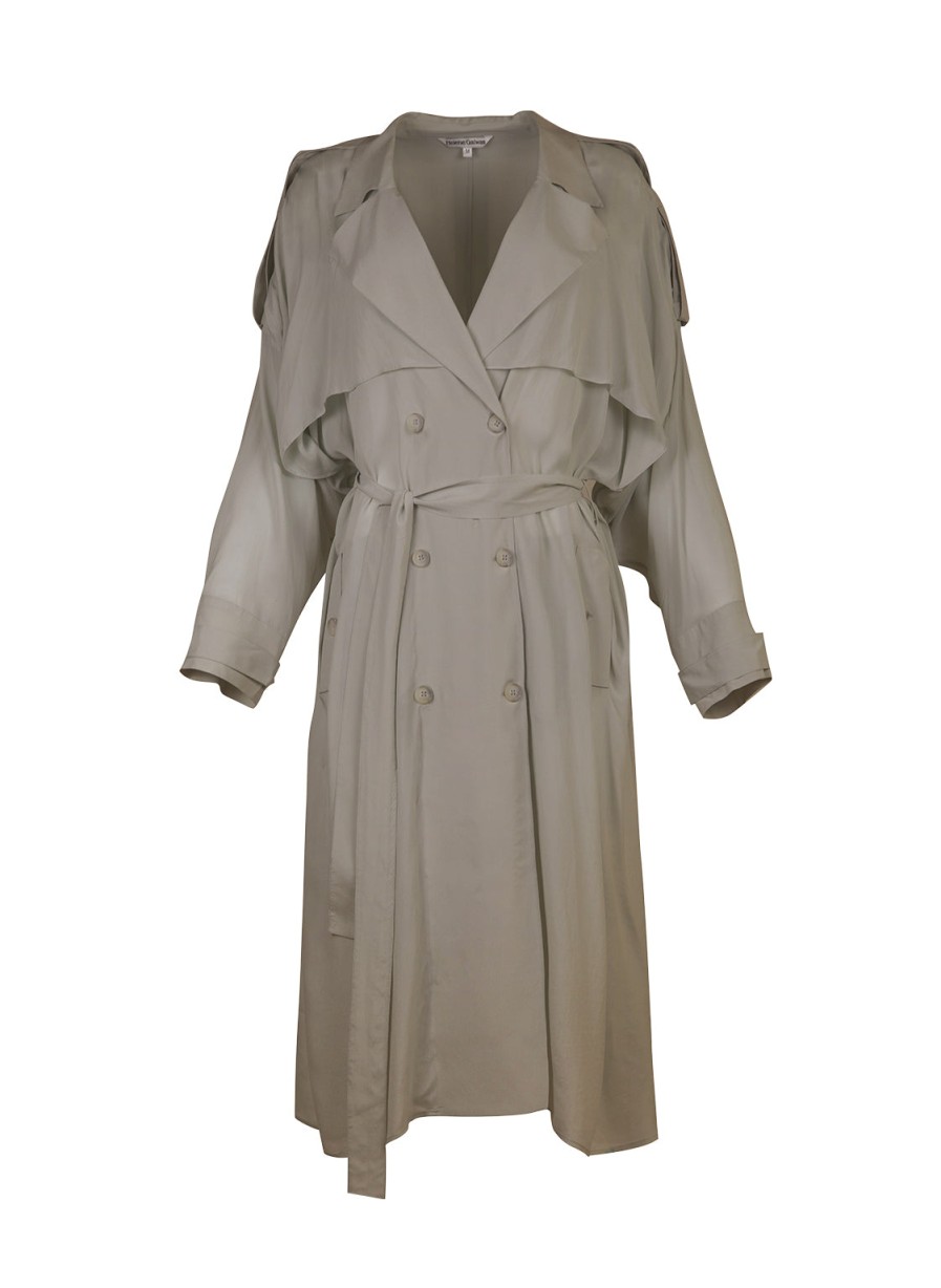 Coats Helene Galwas | Feline - Silk Trench Coat