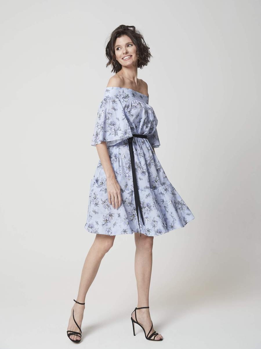 Dresses Helene Galwas | Dafne Floral Print Midi Dresses