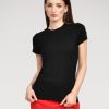 Tops Helene Galwas | Franca Black Short Sleeve Shirt