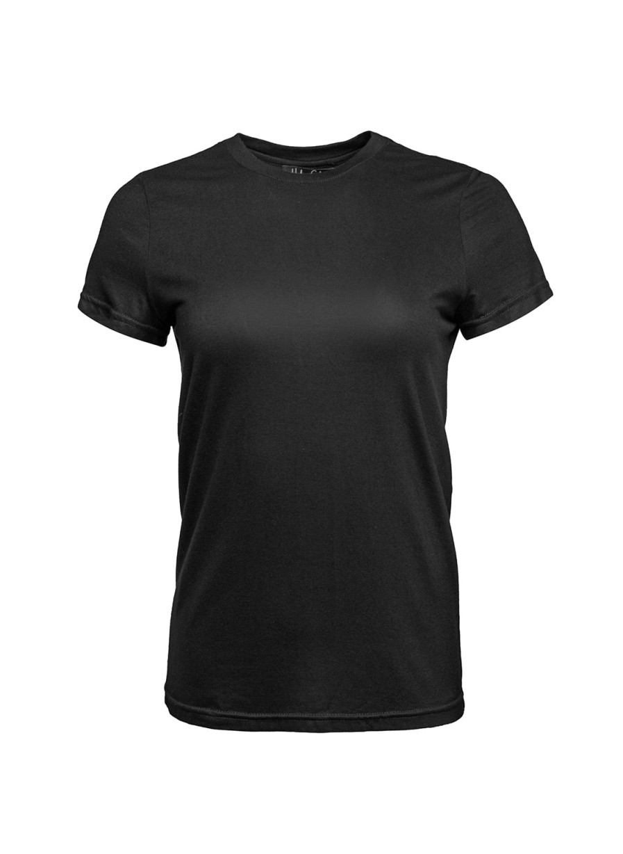 Tops Helene Galwas | Franca Black Short Sleeve Shirt