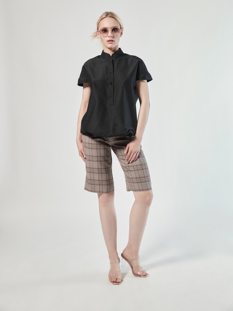 Blouses Helene Galwas | Fairy Short Sleeve Black Blouse