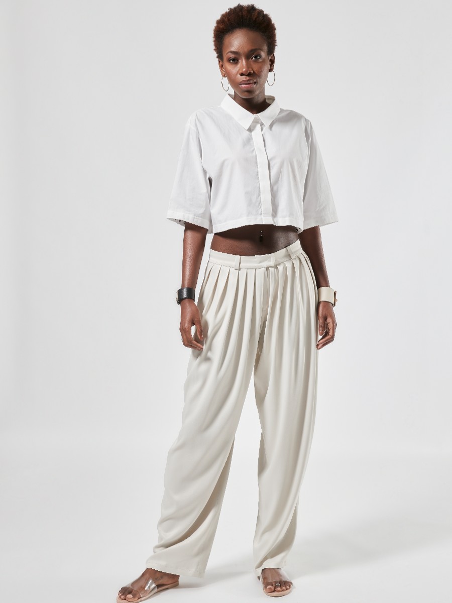 Pants Helene Galwas | Deily White Trousers