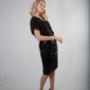 Skirts Helene Galwas | Amelie Sequin Design Black Skirt