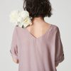 Blouses Helene Galwas | Dolores Short Sleeve Pink Blouse