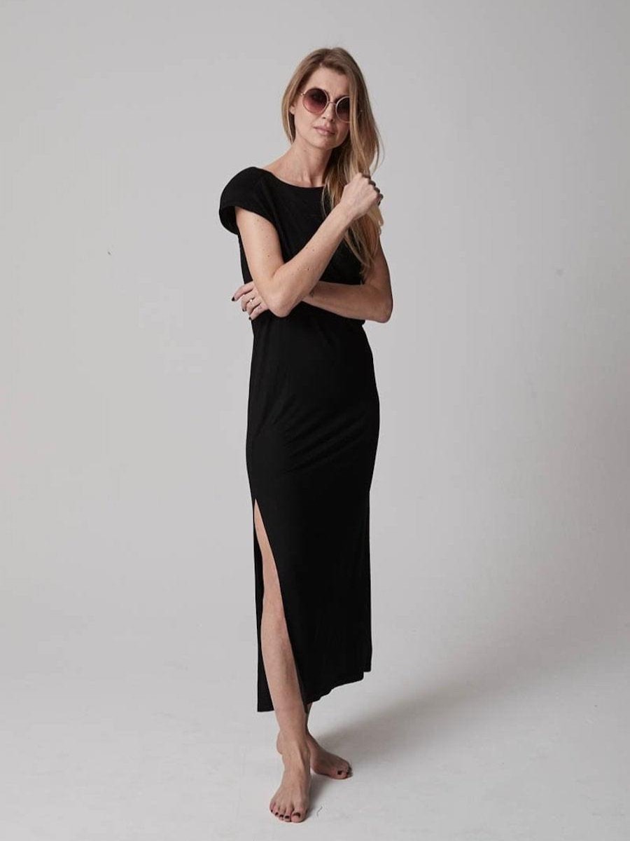 Dresses Helene Galwas | Bailey Black Midi Tube Dresses