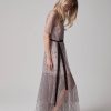 Dresses Helene Galwas | Belinda Midi Dress Made Of Tulle With Dots