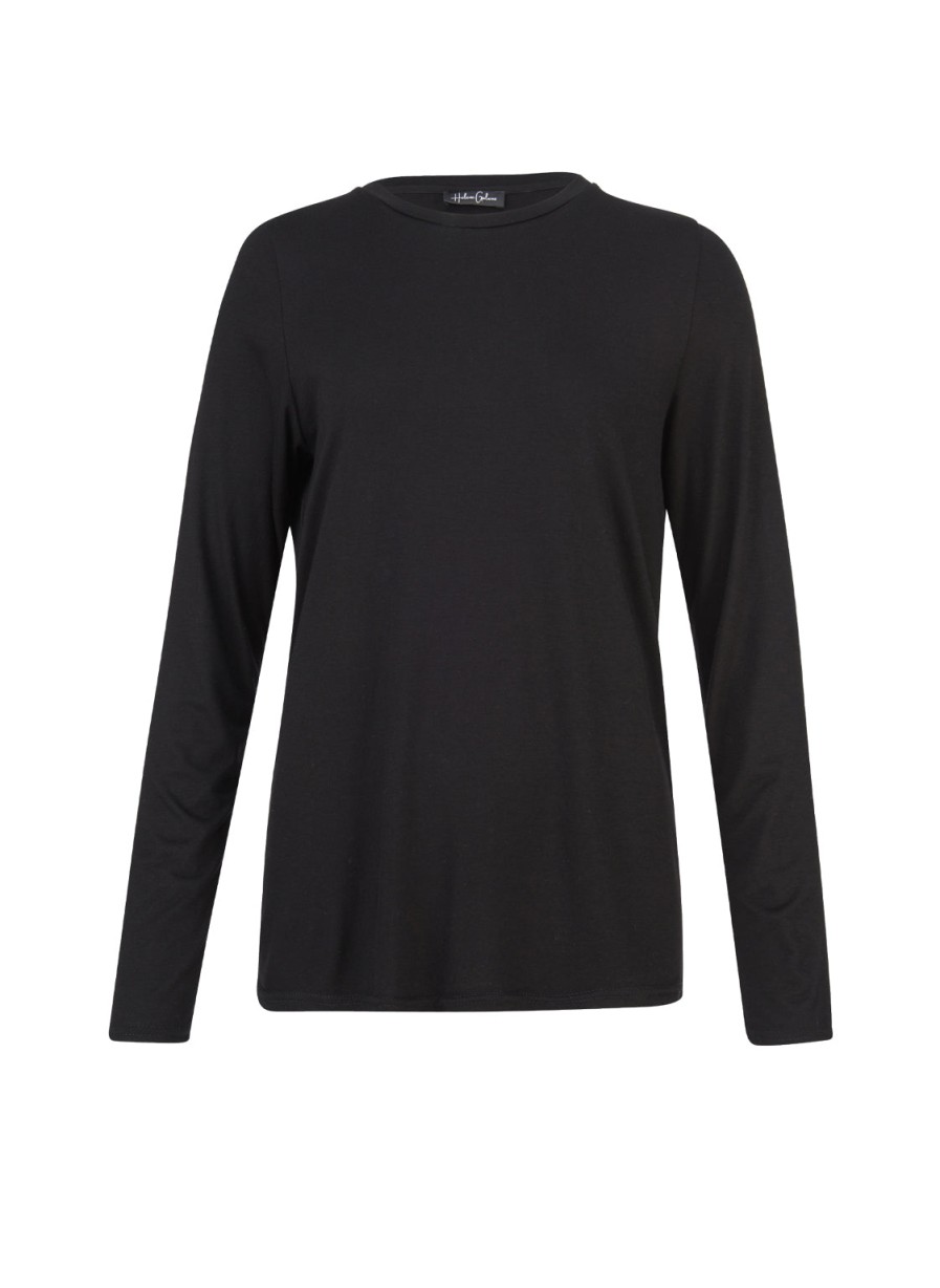 Tops Helene Galwas | Cendy Black Long Sleeve Shirt