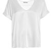 Tops Helene Galwas | Ava Short Sleeve White Shirt