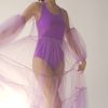 Bademoden Helene Galwas | Alena Purple Tulle Maxi Dress.