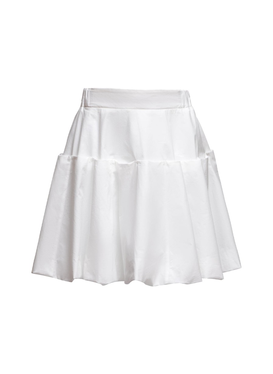 Skirts Helene Galwas | Demetra White Short Skirt