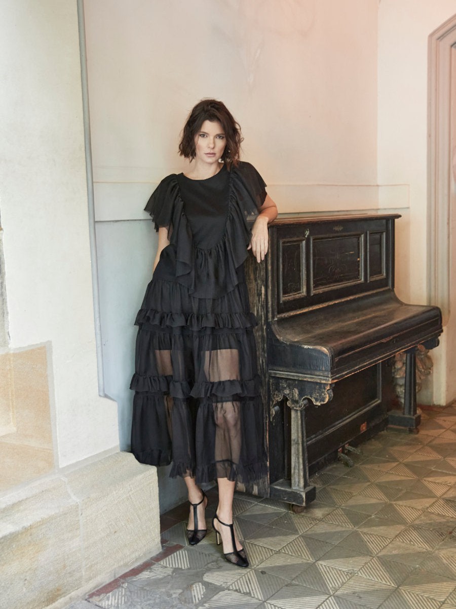 Dresses Helene Galwas | Darina Black Maxi Dress