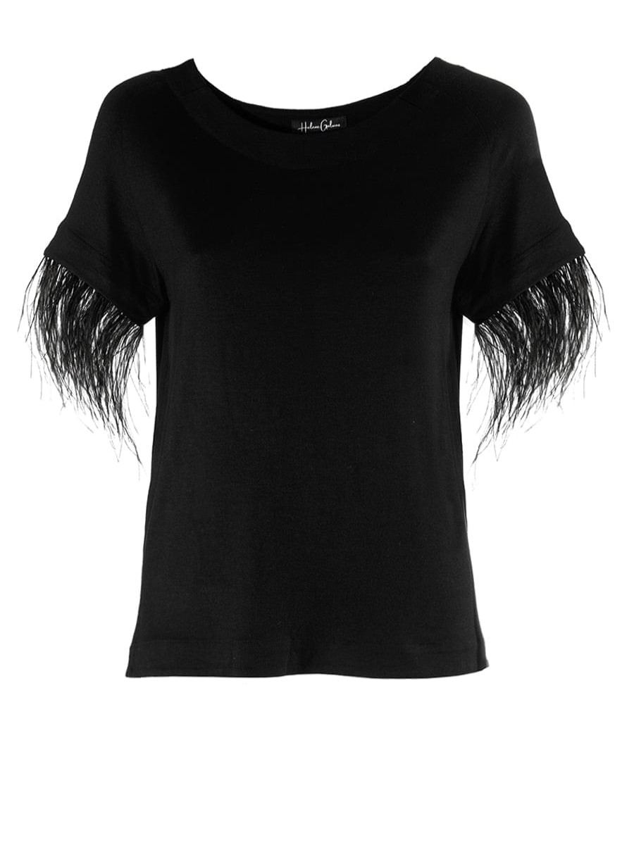 Tops Helene Galwas | Ariel Black Short Sleeve Shirt