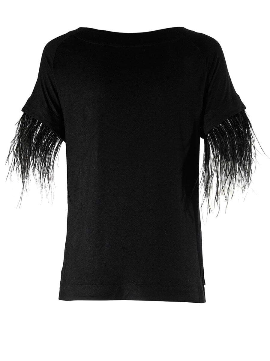 Tops Helene Galwas | Ariel Black Short Sleeve Shirt