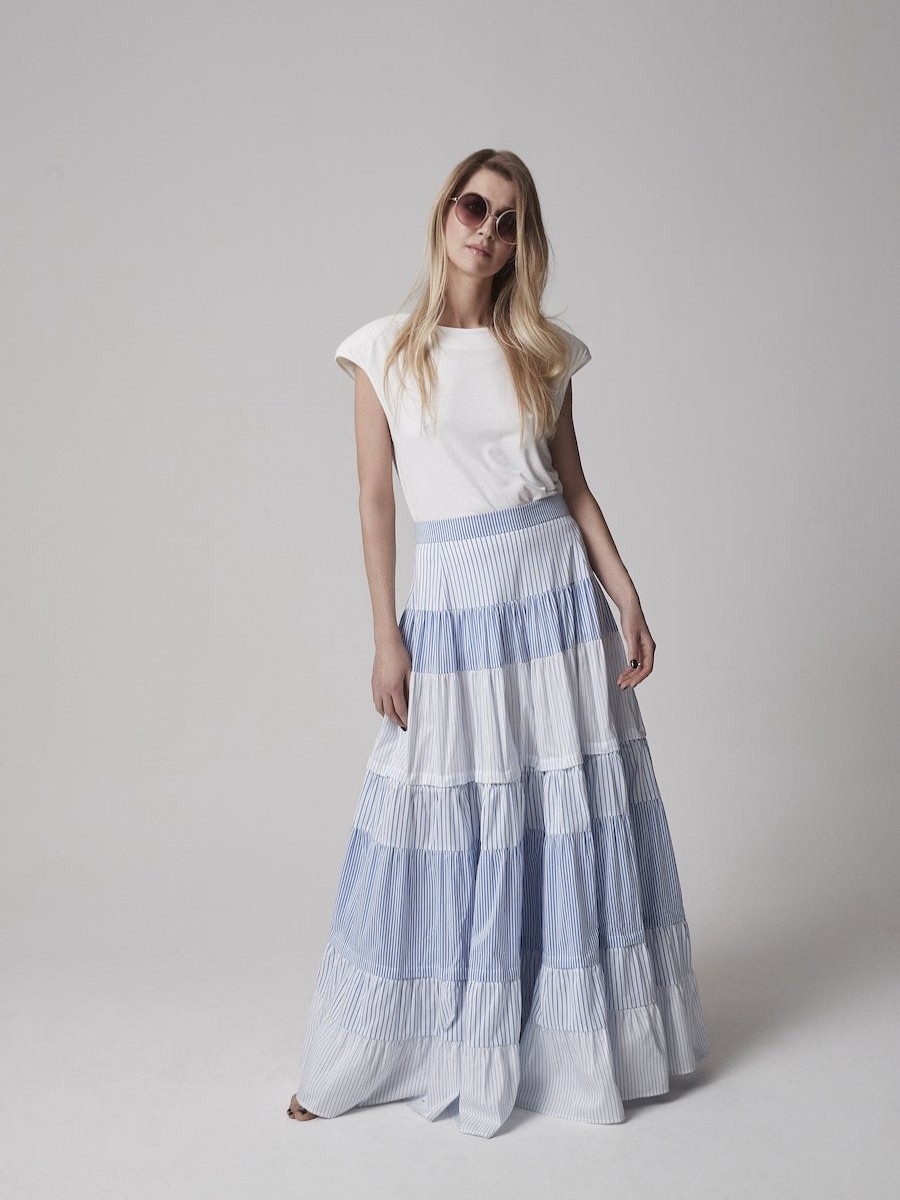 Skirts Helene Galwas | Katarina Striped Maxi Skirt