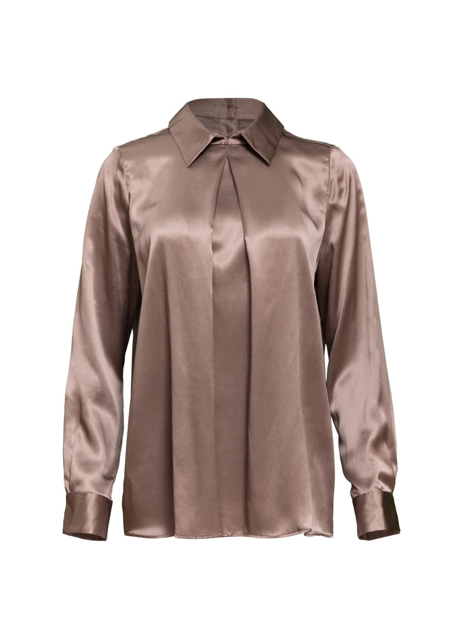 Blouses Helene Galwas | Helga - Silk Long Sleeve Blouse