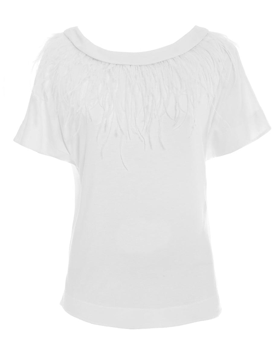 Tops Helene Galwas | Alexandra Short Sleeve White Shirt