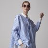 Blouses Helene Galwas | Bella - Batwing Sleeves Cotton Blouse