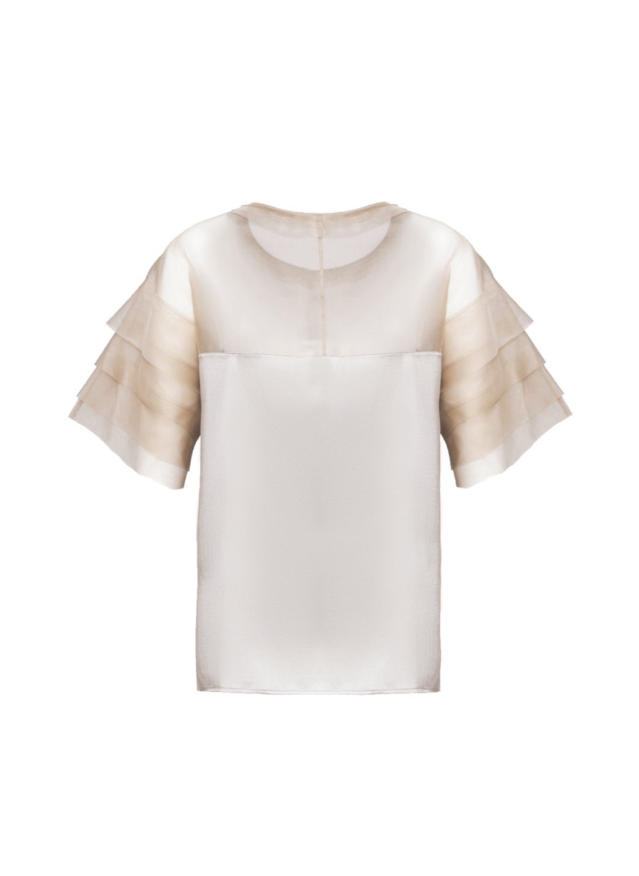 Blouses Helene Galwas | Donna Short Sleeve Blouse