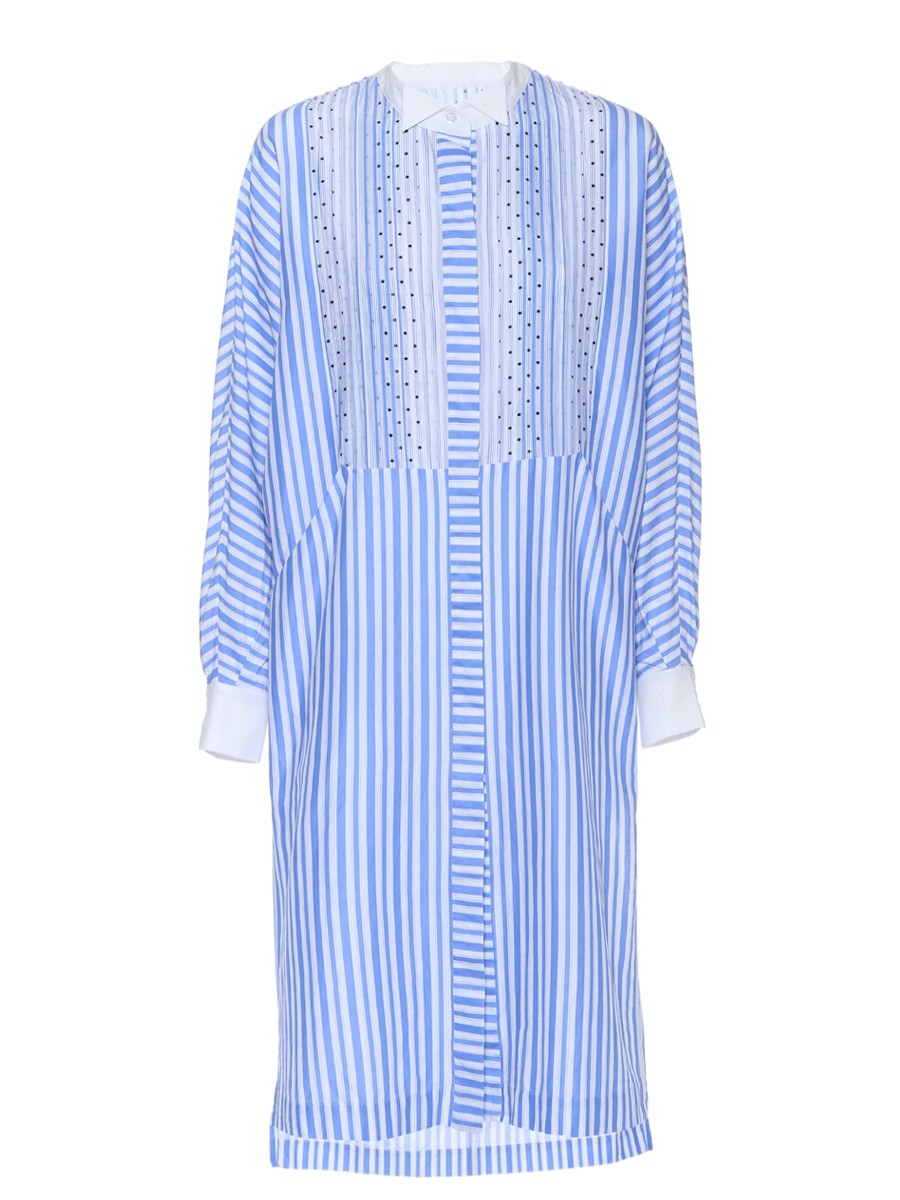 Dresses Helene Galwas | Bianca Striped Blouse Dress